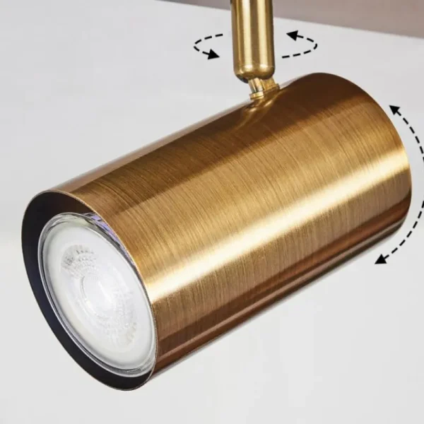 hofstein Plafonnier Zuoz Vieux laiton, 2 lumières* Lampes Modernes