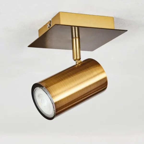 hofstein Plafonnier Zuoz Vieux laiton, 1 lumière* Lampes Modernes