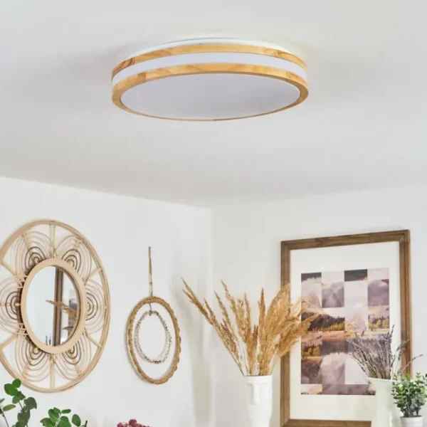 hofstein Plafonnier Zurzach LED Écru, Blanc, 1 lumière* Lampes Modernes
