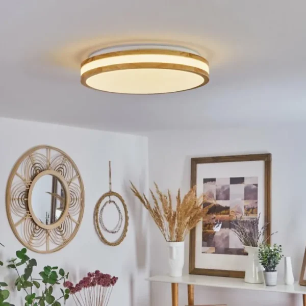 hofstein Plafonnier Zurzach LED Écru, Blanc, 1 lumière* Lampes Modernes