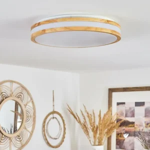 hofstein Plafonnier Zurzach LED Écru, Blanc, 1 lumière* Lampes Modernes
