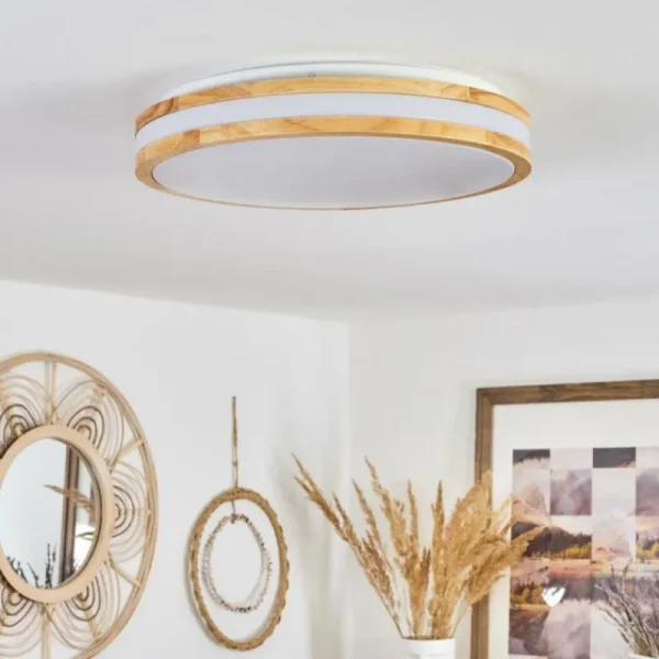 hofstein Plafonnier Zurzach LED Écru, Blanc, 1 lumière* Lampes Modernes