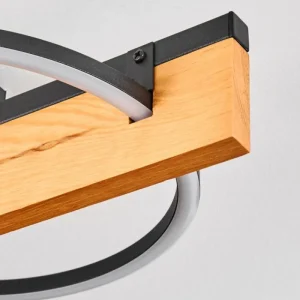 hofstein Pompu Plafonnier LED Écru, Noir, 1 lumière* Lampes Modernes