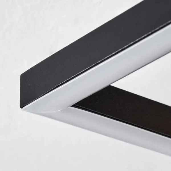 hofstein Pompu Plafonnier LED Écru, Noir, 1 lumière* Lampes Modernes