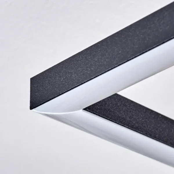 hofstein Pompu Plafonnier LED Écru, Noir, 1 lumière* Lampes Modernes