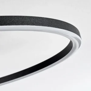 hofstein Pompu Plafonnier LED Écru, Noir, 1 lumière* Lampes Modernes