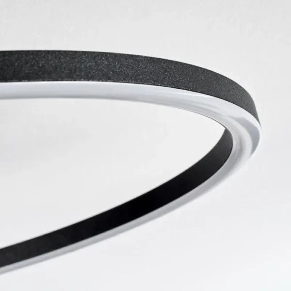 hofstein Pompu Plafonnier LED Écru, Noir, 1 lumière* Lampes Modernes