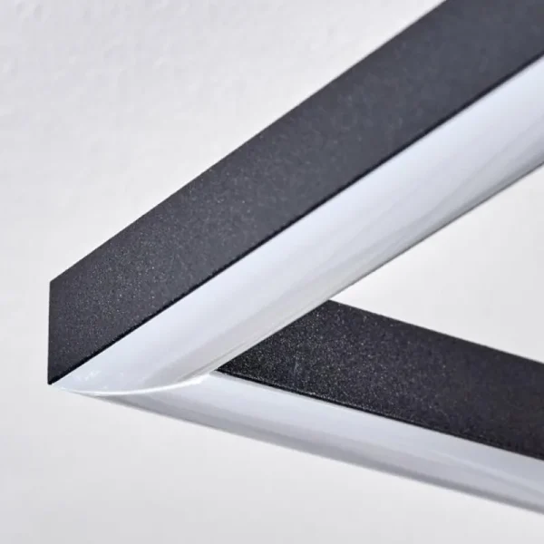 hofstein Pompu Plafonnier LED Écru, Noir, 1 lumière* Lampes Modernes