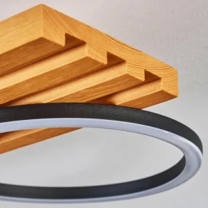 hofstein Pompu Plafonnier LED Écru, Noir, 1 lumière* Lampes Modernes