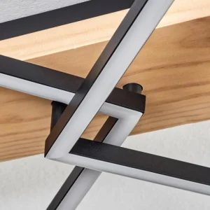 hofstein Pompu Plafonnier LED Écru, Noir, 1 lumière* Lampes Modernes