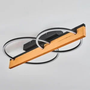 hofstein Pompu Plafonnier LED Écru, Noir, 1 lumière* Lampes Modernes