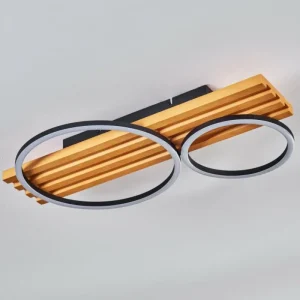 hofstein Pompu Plafonnier LED Écru, Noir, 1 lumière* Lampes Modernes