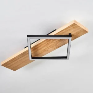 hofstein Pompu Plafonnier LED Écru, Noir, 1 lumière* Lampes Modernes