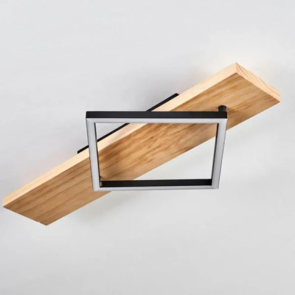 hofstein Pompu Plafonnier LED Écru, Noir, 1 lumière* Lampes Modernes