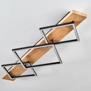 hofstein Pompu Plafonnier LED Écru, Noir, 1 lumière* Lampes Modernes