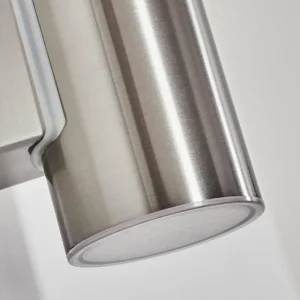 hofstein Popoyan Lampe murale d´extérieur, Applique murale LED Nickel mat, 2 lumières* Lampes Modernes