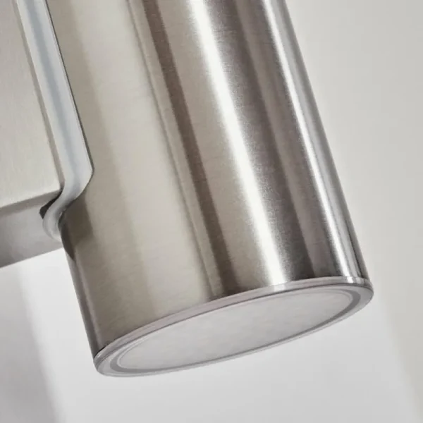 hofstein Popoyan Lampe murale d´extérieur, Applique murale LED Nickel mat, 2 lumières* Lampes Modernes