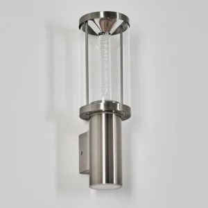 hofstein Popoyan Lampe murale d´extérieur, Applique murale LED Nickel mat, 2 lumières* Lampes Modernes