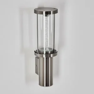 hofstein Popoyan Lampe murale d´extérieur, Applique murale LED Nickel mat, 2 lumières* Lampes Modernes