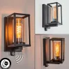 hofstein Portalis Lampe murale d´extérieur Noir, 1 lumière, Détecteur de mouvement* Lampes Modernes