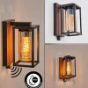 hofstein Portalis Lampe murale d´extérieur Brun, Couleur bois, Noir, 1 lumière, Détecteur de mouvement* Lampes Modernes