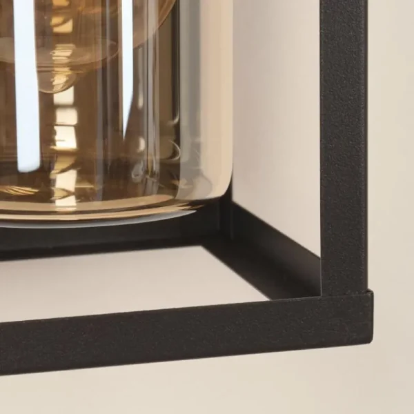 hofstein Portalis Lampe murale d´extérieur Brun, Couleur bois, Noir, 1 lumière* Lampes Modernes