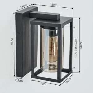 hofstein Portalis Lampe murale d´extérieur Noir, 1 lumière* Lampes Modernes