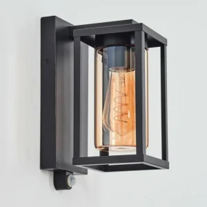 hofstein Portalis Lampe murale d´extérieur Noir, 1 lumière, Détecteur de mouvement* Lampes Modernes