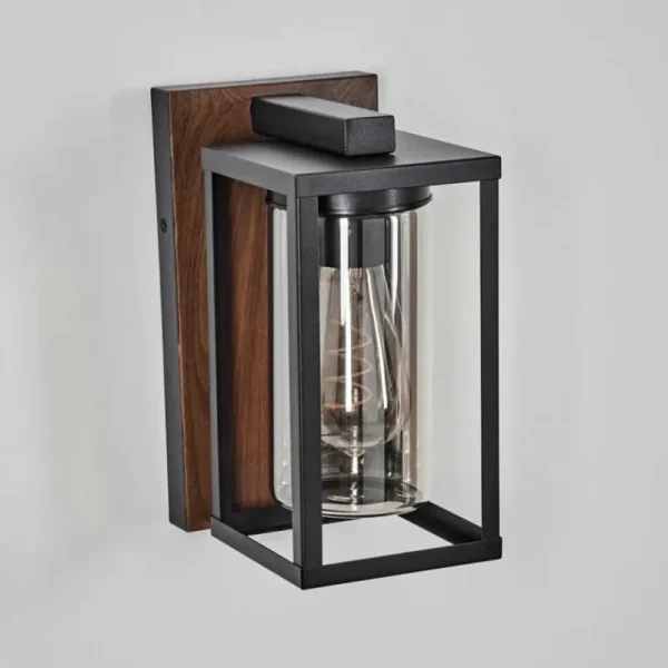hofstein Portalis Lampe murale d´extérieur Brun, Couleur bois, Noir, 1 lumière* Lampes Modernes