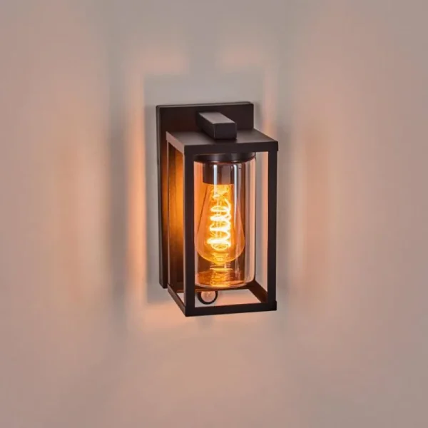 hofstein Portalis Lampe murale d´extérieur Noir, 1 lumière, Détecteur de mouvement* Lampes Modernes