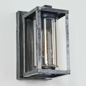 hofstein Portalis Lampe murale d´extérieur Noir, Argenté, 1 lumière* Lampes Modernes
