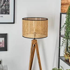 hofstein Ramila Lampadaire, Liseuse Écru, Noir, 1 lumière* Lampes Modernes