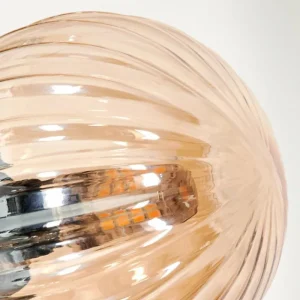 hofstein Remaisnil Lampadaire Ambre, Fumé, 3 lumières* Lampes Modernes