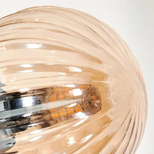 hofstein Remaisnil Lampadaire Ambre, Fumé, 3 lumières* Lampes Modernes