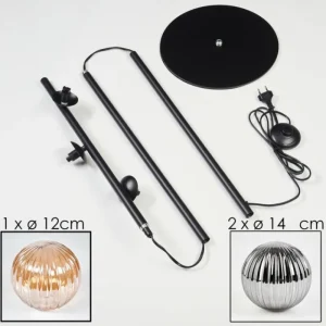 hofstein Remaisnil Lampadaire Ambre, Fumé, 3 lumières* Lampes Modernes
