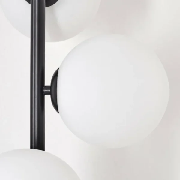 hofstein Remaisnil Lampadaire Blanc, 4 lumières* Lampes En Verre