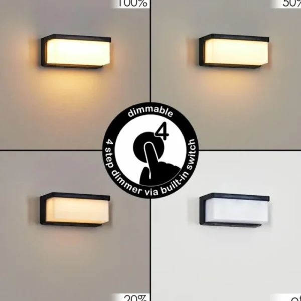 hofstein Rifbjerg Lampe murale d´extérieur, Applique murale, Spot mural LED Noir, 1 lumière* Lampes Modernes