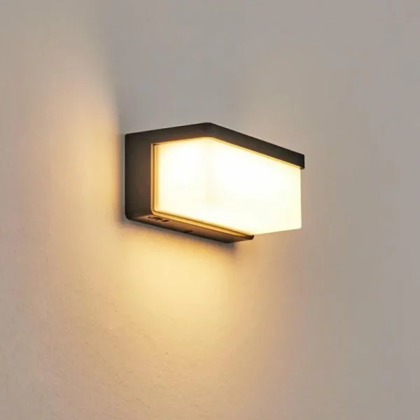 hofstein Rifbjerg Lampe murale d´extérieur, Applique murale, Spot mural LED Noir, 1 lumière* Lampes Modernes