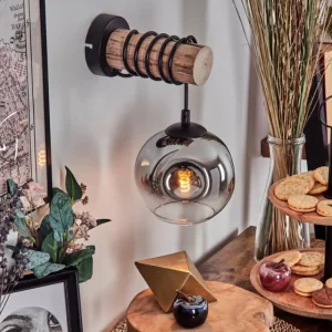 hofstein Ripoll Boule lumineuse, Applique murale Écru, Noir, 1 lumière* Lampes Modernes