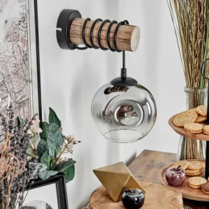 hofstein Ripoll Boule lumineuse, Applique murale Écru, Noir, 1 lumière* Lampes Modernes