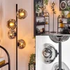 hofstein Ripoll Lampadaire Chrome, Clair, Fumé, 4 lumières* Lampes Modernes