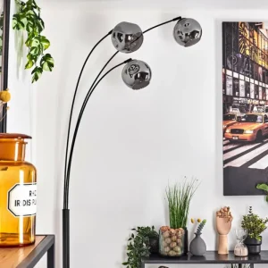 hofstein Ripoll Lampadaire Fumé, 3 lumières* Lampes Modernes