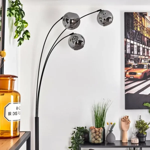 hofstein Ripoll Lampadaire Fumé, 3 lumières* Lampes Modernes