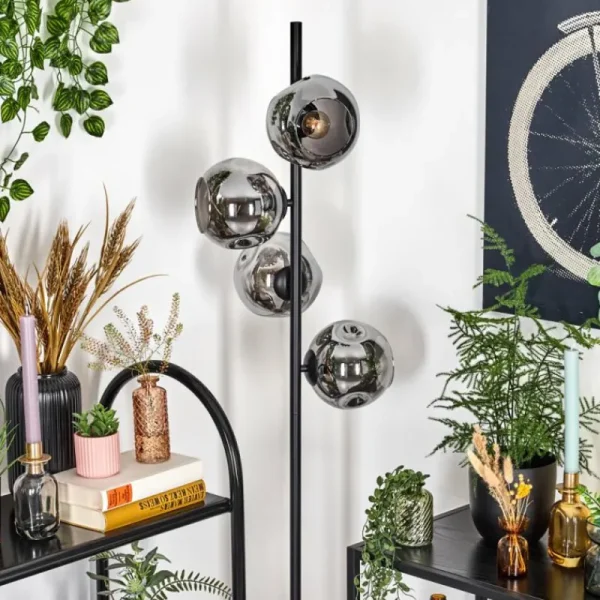 hofstein Ripoll Lampadaire Fumé, 4 lumières* Lampes Modernes