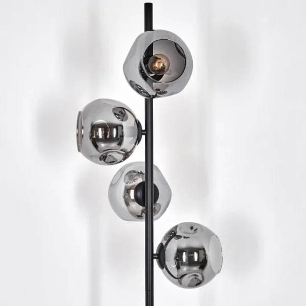 hofstein Ripoll Lampadaire Fumé, 4 lumières* Lampes Modernes