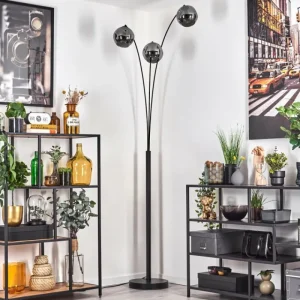hofstein Ripoll Lampadaire Fumé, 3 lumières* Lampes Modernes