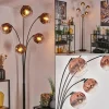hofstein Ripoll Lampadaire Noir, 5 lumières* Lampes En Verre