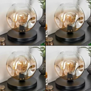 hofstein Ripoll Lampe à poser Noir, 1 lumière* Lampes En Verre