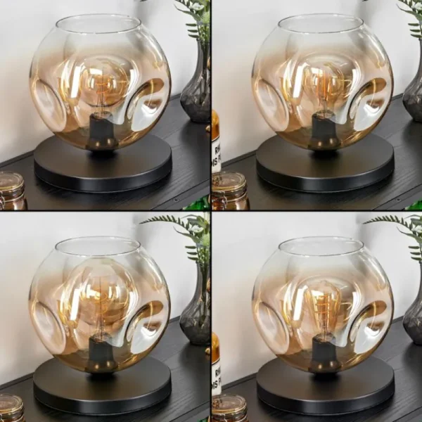 hofstein Ripoll Lampe à poser Noir, 1 lumière* Lampes En Verre