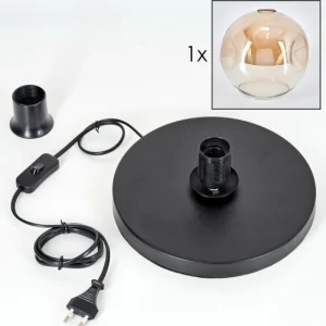 hofstein Ripoll Lampe à poser Noir, 1 lumière* Lampes En Verre